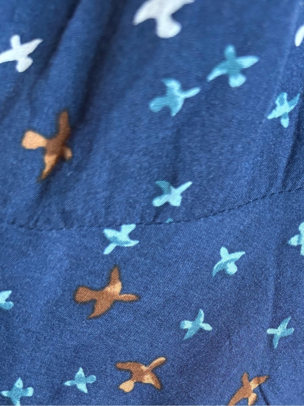 Papillon Blanc Navy Ruffle Tie-Waist Dress - Picture 5 of 5